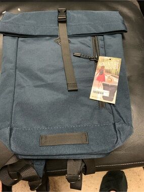 Men's Navy Roll-Top Adventure Backpack
